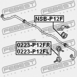 ELSŐ STABILIZÁTOR PERSELY NISSAN PRIMERA P12E 2002.01-2007.05 EL 54613-AU005