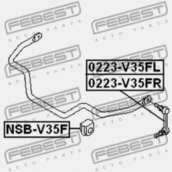 ELSŐ STABILIZÁTOR PERSELY NISSAN 350Z Z33 2002.06-2008.10 US 54613-AL524