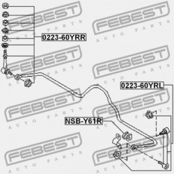HÁTSÓ STABILIZÁTOR PERSELY NISSAN PATROL(GR) Y61 1997.10-2010.03 EL 56243-VC220