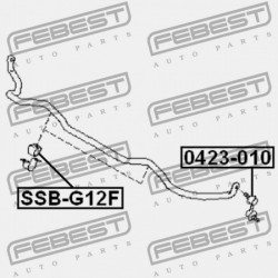 ELSŐ STABILIZÁTOR PERSELY SUBARU IMPREZA G12 2007.03- JP 20414-FG020