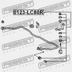 HÁTSÓ STABILIZÁTORKILINCS TOYOTA LAND CRUISER FJ80,HDJ80,HZJ80,FZJ80 1990.01-2006.12 G 48802-60030