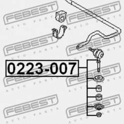 ELÜLSŐ STABILIZÁTORKILINCS NISSAN ALMERA UK MÁRKA N16E 2000.02-2006.11 EL 54618-2U600