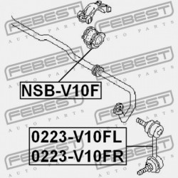 JOBB ELSŐ STABILIZÁTORKILINCS NISSAN ALMERA TINO V10M 2000.05-2005.11 ER 54618-4U000