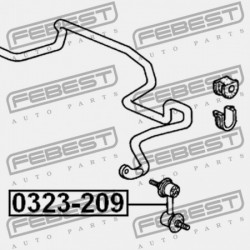 HONDA CR-V RD1 1996-2001 GN ELSŐ STABILIZÁTORKILINCS HONDA CR-V RD1 1996-2001 GN 51320-S04-003