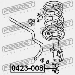 STABILIZÁTORKILINCS HÁTUL MITSUBISHI GALANT, GALANT FERDEHÁTÚ E50 1992.11-1996.10 EUR MB573043