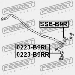 JOBB HÁTSÓ STABILIZÁTORKILINCS SUBARU TRIBECA W10 2004.11- USA 20470-XA000