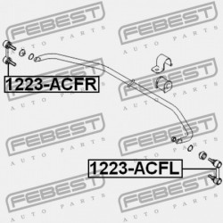 JOBB ELSŐ STABILIZÁTORKILINCS MITSUBISHI LANCER,LANCER CEDIA CS,CT 2000.03-2009.08 JPN 4056A015