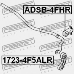 HÁTSÓ STABILIZÁTORKILINCS (ALUMÍNIUM) VISSZAVÉVE 4F0505465Q