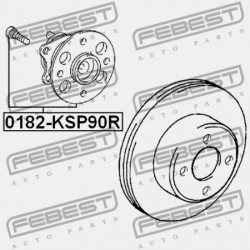 HÁTSÓ KERÉKAGY TOYOTA YARIS NCP9 2005.08-2011.07 GR 42450-52060