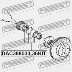 ELSŐ KERÉKAGYCSAPÁGY JAVÍTÓ KÉSZLET TOYOTA CELICA ST20 1993.09-1999.08 JP 04422-21010