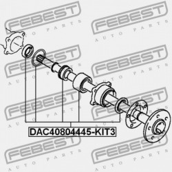 HÁTSÓ KERÉKAGY CSAPÁGY JAVÍTÓ KÉSZLET MITSUBISHI CHALLENGER K90 1996.05-2001.08 JPN MB664611