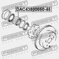 HÁTSÓ KERÉKAGYCSAPÁGY TOYOTA CRESTA GX90,JZX9,LX90,SX90 1992.10-1996.09 JP 90369-43005