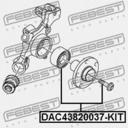 HÁTSÓ KERÉKAGYCSAPÁGY JAVÍTÓ KÉSZLET AUDI A4/AVANT 2001-2008 CA 8E0598625