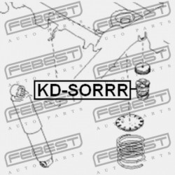 HÁTSÓ LENGÉSCSILLAPÍTÓ VISSZARUGÓZÁS KIA SORENTO 02 (2002-2006) CIS 55151-3E001