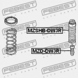 HÁTSÓ LENGÉSCSILLAPÍTÓ VISSZARUGÓZÁS MAZDA DEMIO DW 1996-1999 JP DC20-28-111