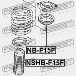 ELSŐ LENGÉSCSILLAPÍTÓ BURKOLAT NISSAN JUKE F15 2010.06- JP 54050-1KA1A