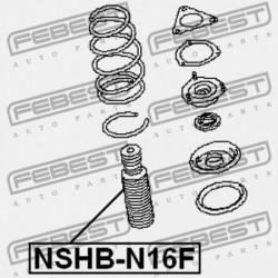ELSŐ LENGÉSCSILLAPÍTÓ BURKOLAT NISSAN ALMERA UK MÁRKA N16E 2000.02-2006.11 EL 54052-BM400