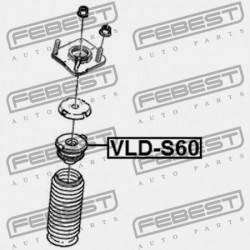ELSŐ LENGÉSCSILLAPÍTÓ VISSZARUGÓZÁS VOLVO V70 2000-2008 8672087