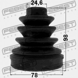 SSANG YONG REXTON 2001-2013 BELSŐ CSUKLÓVÉDELEM 4130009002