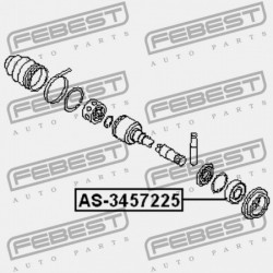 HAJTÓTENGELY CSAPÁGY NISSAN ALMERA UK MÁRKA N16E 2000.02-2006.11 EL 39774-5Y70E