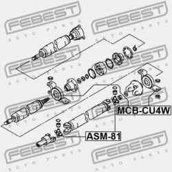 TENGELYTARTÓ MITSUBISHI LANCER,LANCER CEDIA CS,CT 2000.03-2009.08 JPN MR553202
