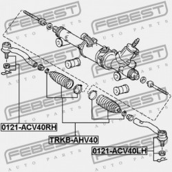 KORMÁNYRÚD BURKOLAT. TOYOTA CAMRY/HYBRID (ÁZSIAI) ACV4,AHV40,GSV40 2006.05-2012.07 45535-30030
