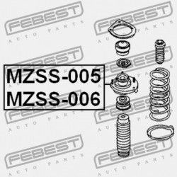 JOBB HÁTSÓ LENGÉSCSILLAPÍTÓ TARTÓ MAZDA 323F BA 1994-1996 EU BC1D-28-380A