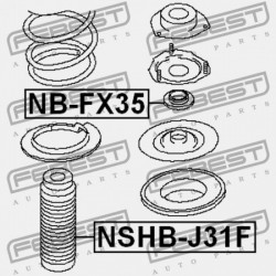 ELSŐ LENGÉSCSILLAPÍTÓ TARTÓCSAPÁGY KIVONT CSAPÁGYAZÁSA 54325-AG000