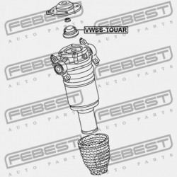 LENGÉSCSILLAPÍTÓ-TARTÓ VOLKSWAGEN TOUAREG 2011- BR 7P6412327