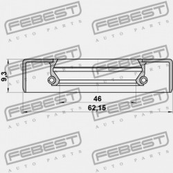 HÁTSÓ KERÉKAGY TÖMÍTÉS SUZUKI JIMNY SN413 1998-2018 09283-48007