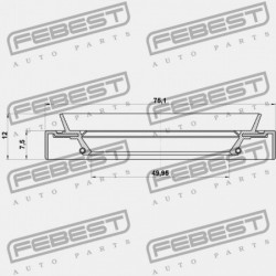 HÁTSÓ KERÉKAGY TÖMÍTÉS TOYOTA CAMRY GRACIA MCV2,SXV2 1996.12-2001.09 JP 90311-52005