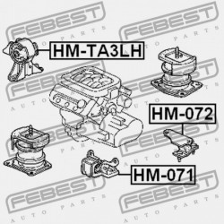 SEBESSÉGVÁLTÓ PÁRNA ELÖL HONDA AVANCIER TA1 1983-1987 JP 50805-S87-A80