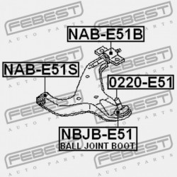 CSAP, ELSŐ VEZÉRLŐKAR NISSAN ELGRAND E51 2002.05-2010.08 JP 54500-WL000