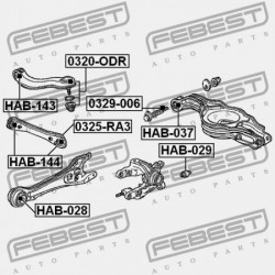 HÁTSÓ VEZÉRLŐKAR PERSELY HONDA ODYSSEY ALMAS RA6 2000-2003 JP 52371-SX0-000