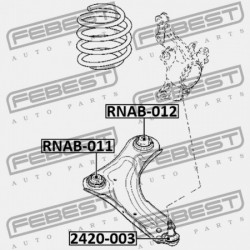 ELSŐ ALSÓ LENGŐKAR PERSELY RENAULT MEGANE III 2008-2016 545018194R
