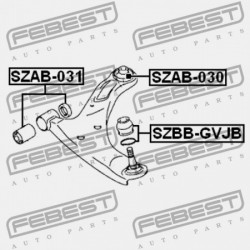 ELSŐ LENGŐKAR HÁTSÓ PERSELY SUZUKI GRAND VITARA/ESCUDO JB416/JB420/JB627 2006-2014 45201-65J00
