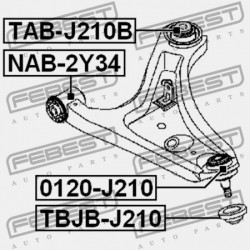 ELSŐ LENGŐKAR HÁTSÓ PERSELY TOYOTA RUSH J200E,J210E 2006.01- JP 48068-B4011