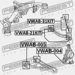 HÁTSÓ RÚDPERSELY AUDI Q7 2007-2015 KB. 7L0505323A
