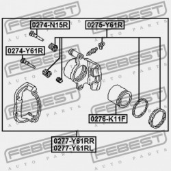 BAL HÁTSÓ FÉKNYEREG NISSAN PATROL(GR) Y61 1997.10-2010.03 EL 44011-VS40A