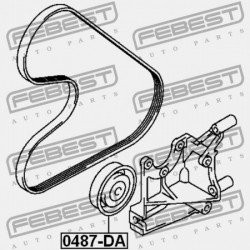 FESZÍTŐ SZÍJTÁRCSA MITSUBISHI CHALLENGER K90 1996.05-2001.08 JPN MD102451