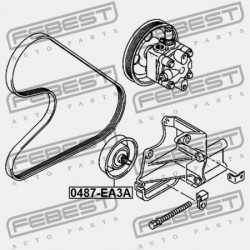 FESZÍTŐ SZÍJTÁRCSA MITSUBISHI LEGNUM EA,EC 1996.06-2002.08 JPN MD362028