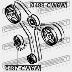 MITSUBISHI OUTLANDER CW0 VEZÉRMŰSZÍJ SZÍJTÁRCSA 2006.11-2012.06 EUR/MMC-PROD. 1145A026