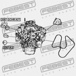 FESZÍTŐ SZÍJTÁRCSA KÉSZLET CHRYSLER ASPEN HG 2007-2009 53030958AG