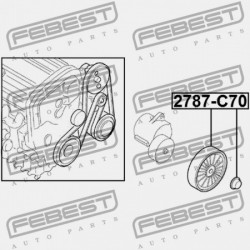 FESZÍTŐ SZÍJTÁRCSA VOLVO XC90 2003- 31251250
