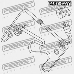 FESZÍTŐ SZÍJTÁRCSA PORSCHE CAYENNE 2002-2010 94810240323