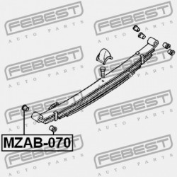 HÁTSÓ RUGÓ PERSELY MAZDA B2200 UN 1999-2002 EU 3874-28-330