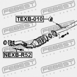 KIPUFOGÓTARTÓ NISSAN TEANA J31 2006.04-2008.02 EL 20606-1U60B