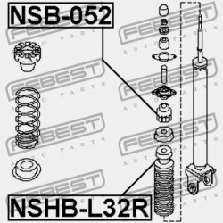 HÁTSÓ LENGÉSCSILLAPÍTÓ PERSELY NISSAN ALTIMA L33 2012.05- US 56218-3Z600
