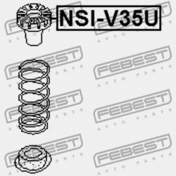 HÁTSÓ RUGÓ FELSŐ ALÁTÉT NISSAN 350Z Z33 2002.06-2008.10 US 55050-AL500