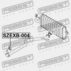 KIPUFOGÓTARTÓ PÁRNA SUZUKI GRAND VITARA/ESCUDO JB416/JB420/JB627 2006-2014 14281-65J11